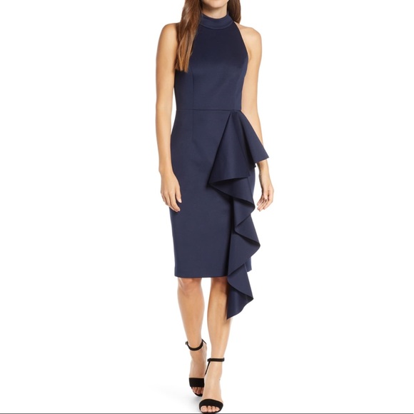 Eliza j ruffle sheath dress Clearance